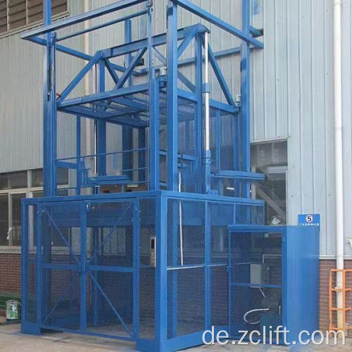 Custom Guide Rail Hydraulic Cargo Elevator